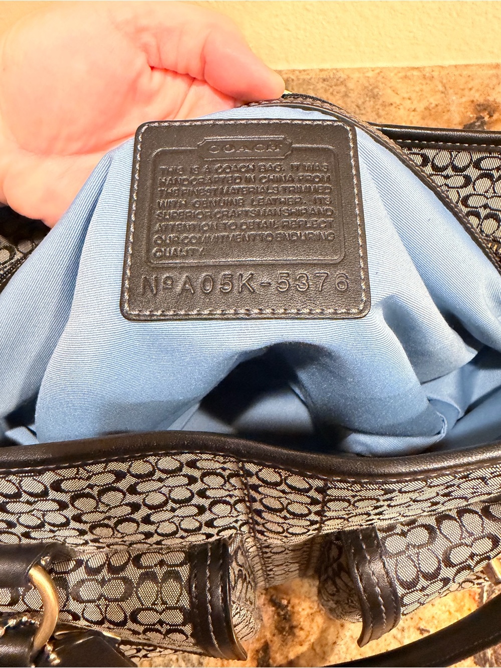 Coach y2k Signature Canvas Work Tote 5376 - Picture 9 of 9